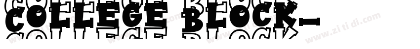 College Block字体转换